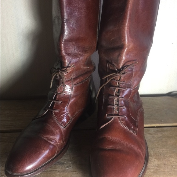 Shoes - Marc Alpert brown leather riding boots